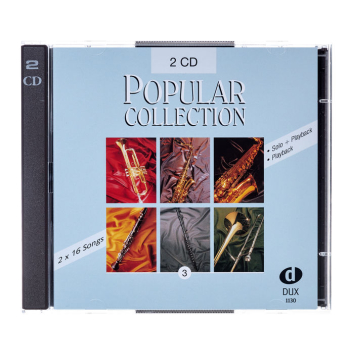 Zbiór nut na flet + 2xCD z podkładami Popular Collection 3