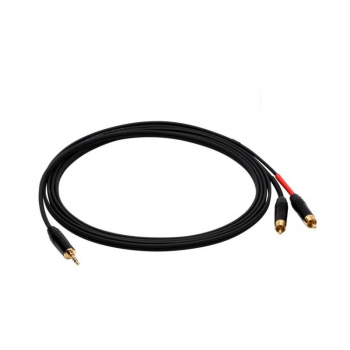 RED'S AU1620BX - kabel audio mały Jack 3,5 stereo / 2 x RCA 2 m