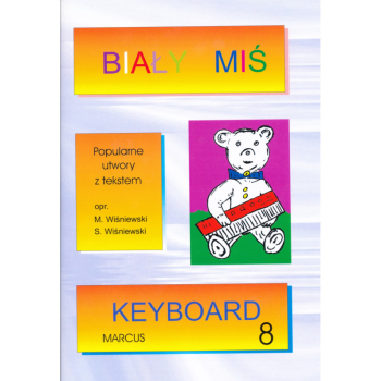 Śpiewnik z nutami na keyboard, pianino Biały Miś 8 MARCUS