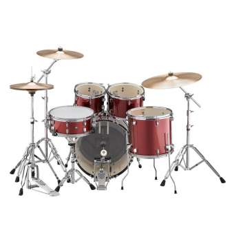 Yamaha Rydeen 20″ Burgundy Glitter -  zestaw perkusyjny z hardwerem i talerzami