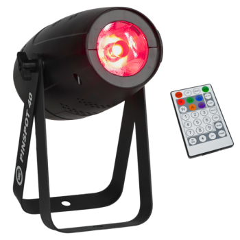 LIGHT4ME PINSPOT 40 Reflektor Sceniczny 40W RGBW SMD5060 LED Pilot Bezprzewodowy 2x Uchwyt Montażowy