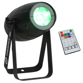 LIGHT4ME PINSPOT 40 Reflektor Sceniczny 40W RGBW SMD5060 LED Pilot Bezprzewodowy 2x Uchwyt Montażowy