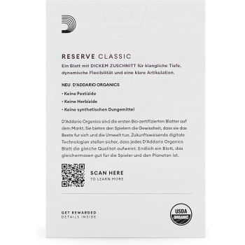 RICO RESERVE CLASSIC DEUTSCHE KLARINETTE - Stroik do klarnetu 3,0 system niemiecki