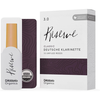 RICO RESERVE CLASSIC DEUTSCHE KLARINETTE - Stroik do klarnetu 3,0 system niemiecki