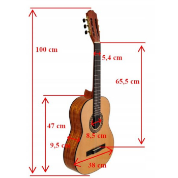 Ever Play Zebrano Taiki  - Gitara Klasyczna 4/4
