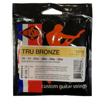 Rotosound Tru Bronze 10-50 Struny do gitary akustycznej