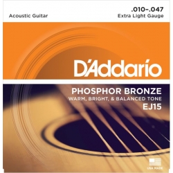 D'Addario EJ15 Phosphor Bronze 10-47 Struny do gitary akustycznej