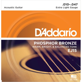 D'Addario EJ15 Phosphor Bronze 10-47 Struny do gitary akustycznej