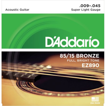 D'Addario EZ890  9-45 Struny do gitary akustycznej