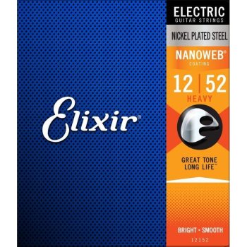 Elixir Nanoweb (12-52) Heavy - struny do gitary elektrycznej