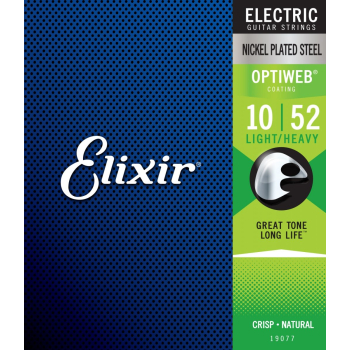 Elixir Optiweb (10-52) Light heavy - struny do gitary elektrycznej