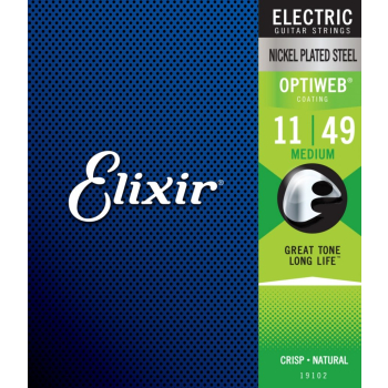 Elixir Optiweb (11-49) Light heavy - struny do gitary elektrycznej