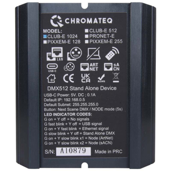 CHROMATEQ CLUB 1024 sterownik DMX + oprogramowanie
