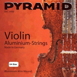 Struny skrzypcowe PYRAMID STEEL 3/4 - komplet