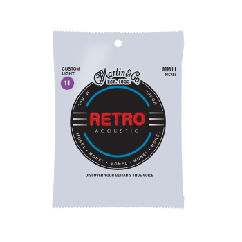MARTIN MM11 RETRO CUSTOM LIGHT (11-52) RETRO MONEL - struny do gitary akustycznej