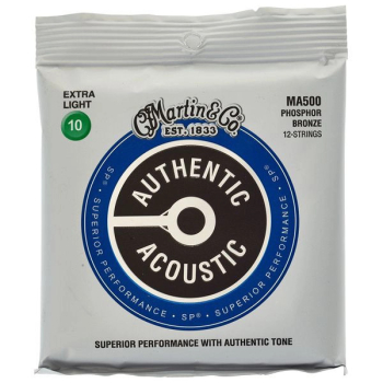 MARTIN MA500 PHOSPHOR BRONZE EXTRA LIGHT - struny do gitary akustycznej